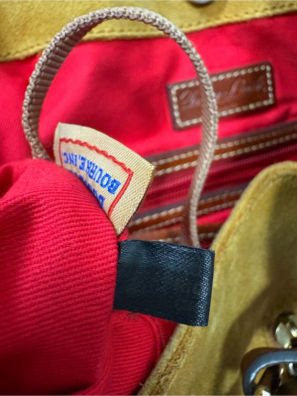 Dooney & Bourke - Mustard Suede Cooper Hobo Bag - Picture 11 of 12